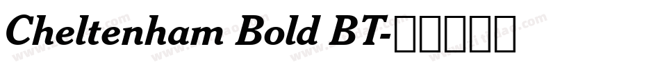 Cheltenham Bold BT字体转换